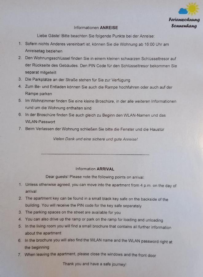 Ferienwohnung Sonnenhang Rudenau Екстер'єр фото